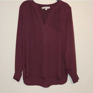 Red Long Sleeve Top